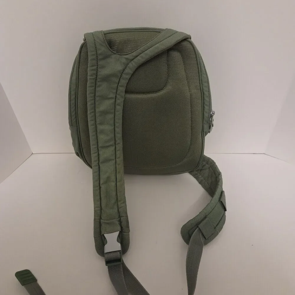 Tumi Tech Backpack Shoulder Bag Sling Nylon Green 5104LCH